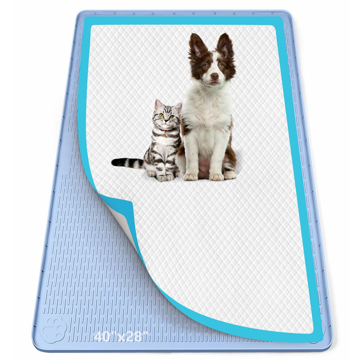 101x 71cm Silikon-Urinauffangmatte mit hohem Rand für Hunde, Katzen, Kaninchen, auslaufsicher, Hunde