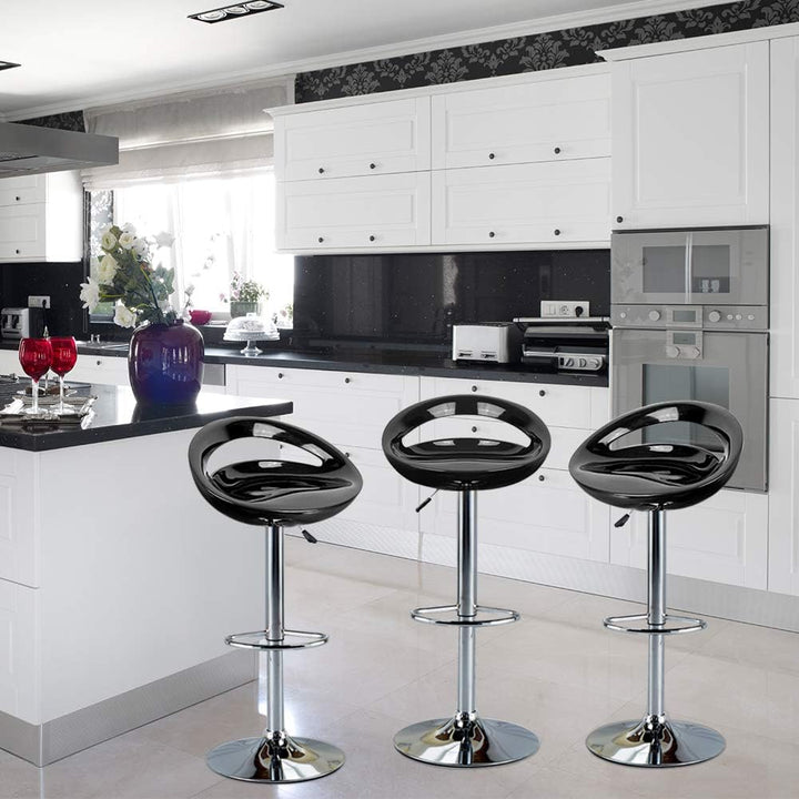 XDAILUYYDS Barhocker 2er Set aus ABS-Kunststoff, Minimalistische Leisure, Drehstuhl, Höhenverstellba