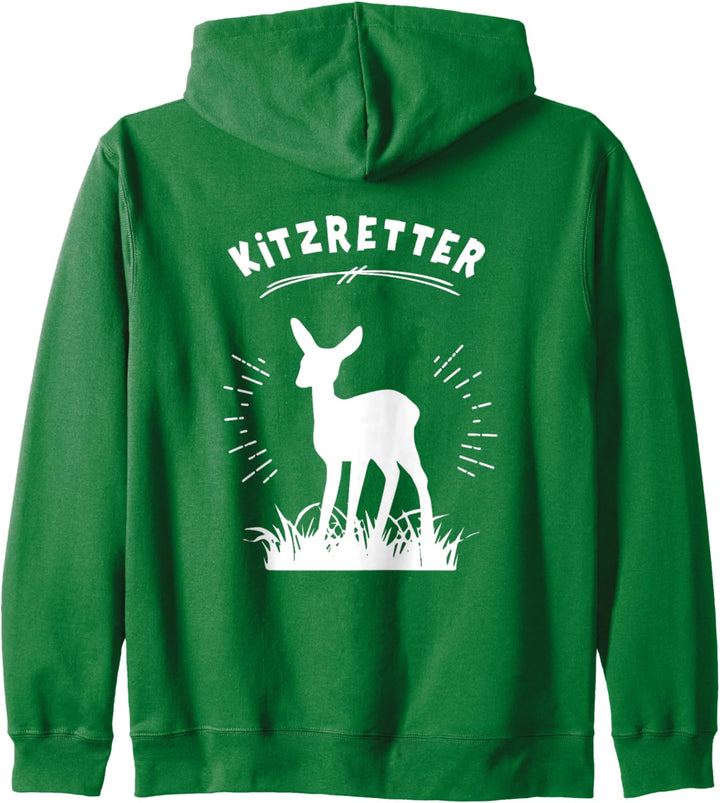 Reh Kinder Kitzretter Junge Retten Kitze Retter Tierschutz Kapuzenjacke