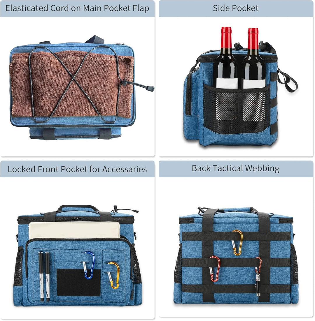 HSHRISH Taktische Kühltasche 20L/30L, Kühlbox faltbar Lunchtasche Herren - wasserdichte und auslaufs
