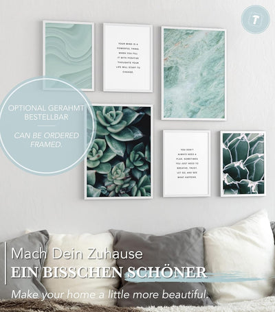 Papierschmiede® Mood Poster Set Green Resistance, Bilder Wohnzimmer Deko Schlafzimmer, 2x DIN A3 und