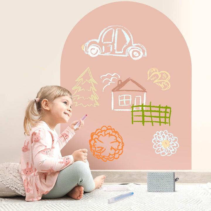 Magnettafel Kinder Selbstklebend : Magnetwand Kinderzimmer 80×100 cm Bogen - Kamelrosa Kamelrosa 80*