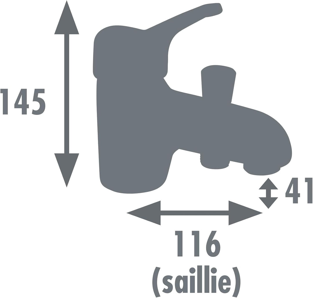 Rousseau 4054663 Edinburgh Metrou Mischbatterie für Badewanne/Dusche verchromt