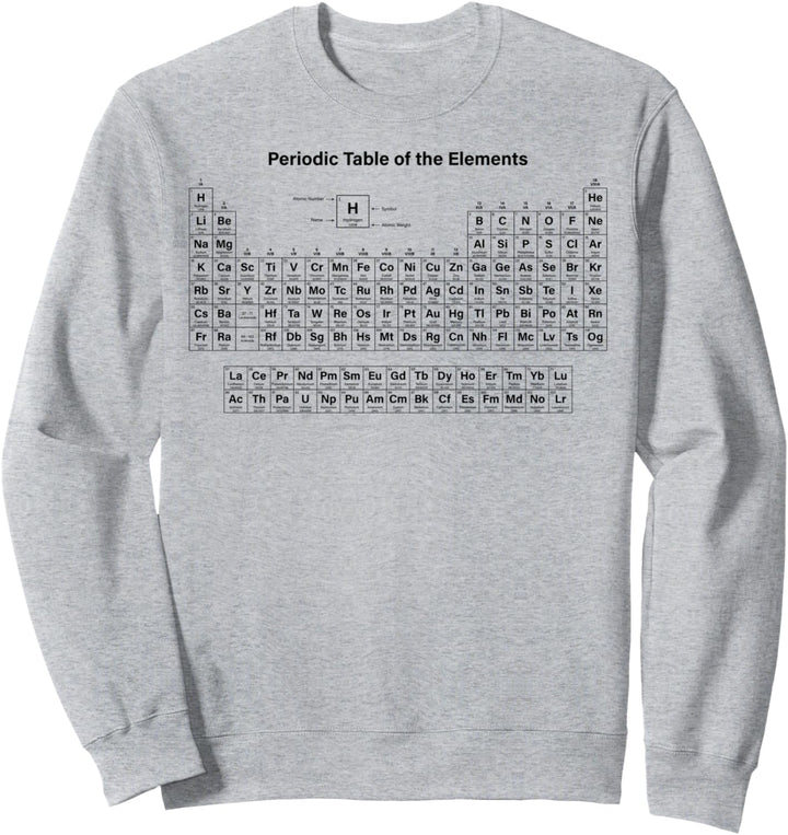 Periodic Table Of Elements Chemistry Chart Sweatshirt