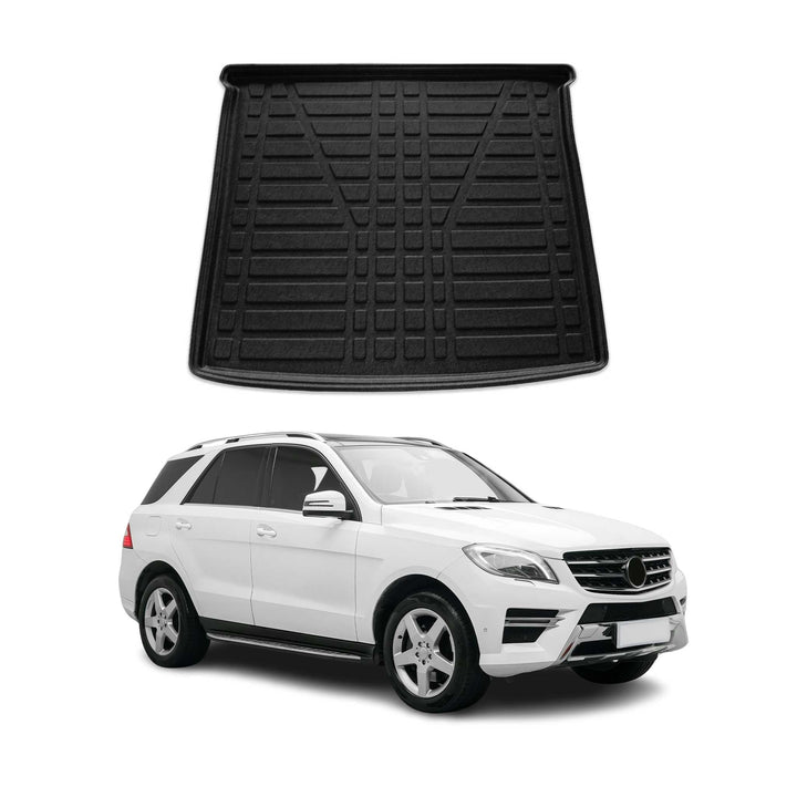 OMAC Kofferraumwanne Laderaumwanne kompatibel mit Mercedes GLE 2015-2019 Gummi TPE Schwarz