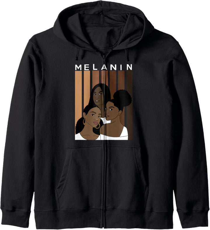 Oheneba: Melanin Drippin Black Girl Magic Pride Afro Queen Kapuzenjacke