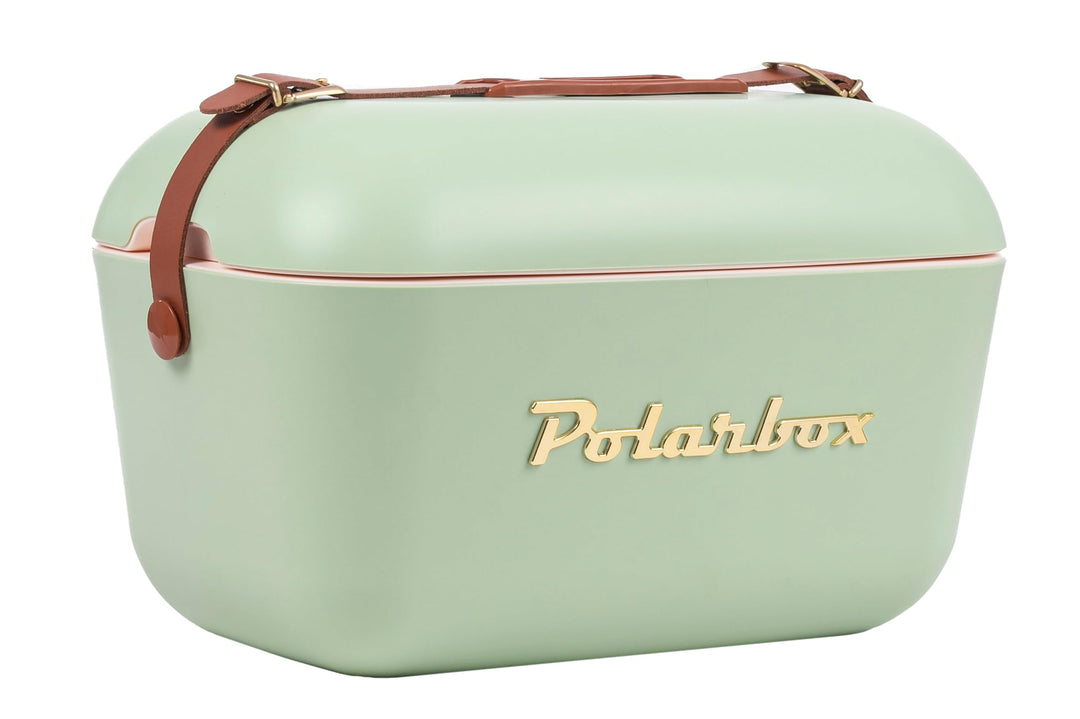 Kühlbox, 20 l, goldfarbene Details. POLARBOX Grün,gold, Grün,gold