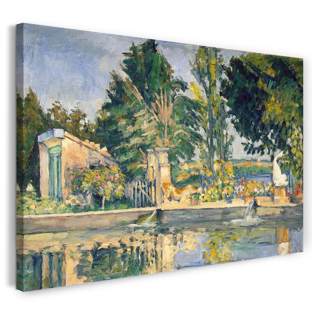 Printed Paintings Leinwand (100x70cm): Paul Cézanne - Jas de Bouffan (1876) 100x70 cm, 100x70 cm