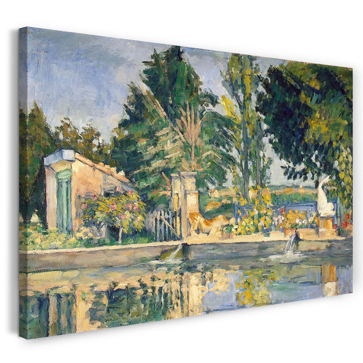Printed Paintings Leinwand (100x70cm): Paul Cézanne - Jas de Bouffan (1876) 100x70 cm, 100x70 cm