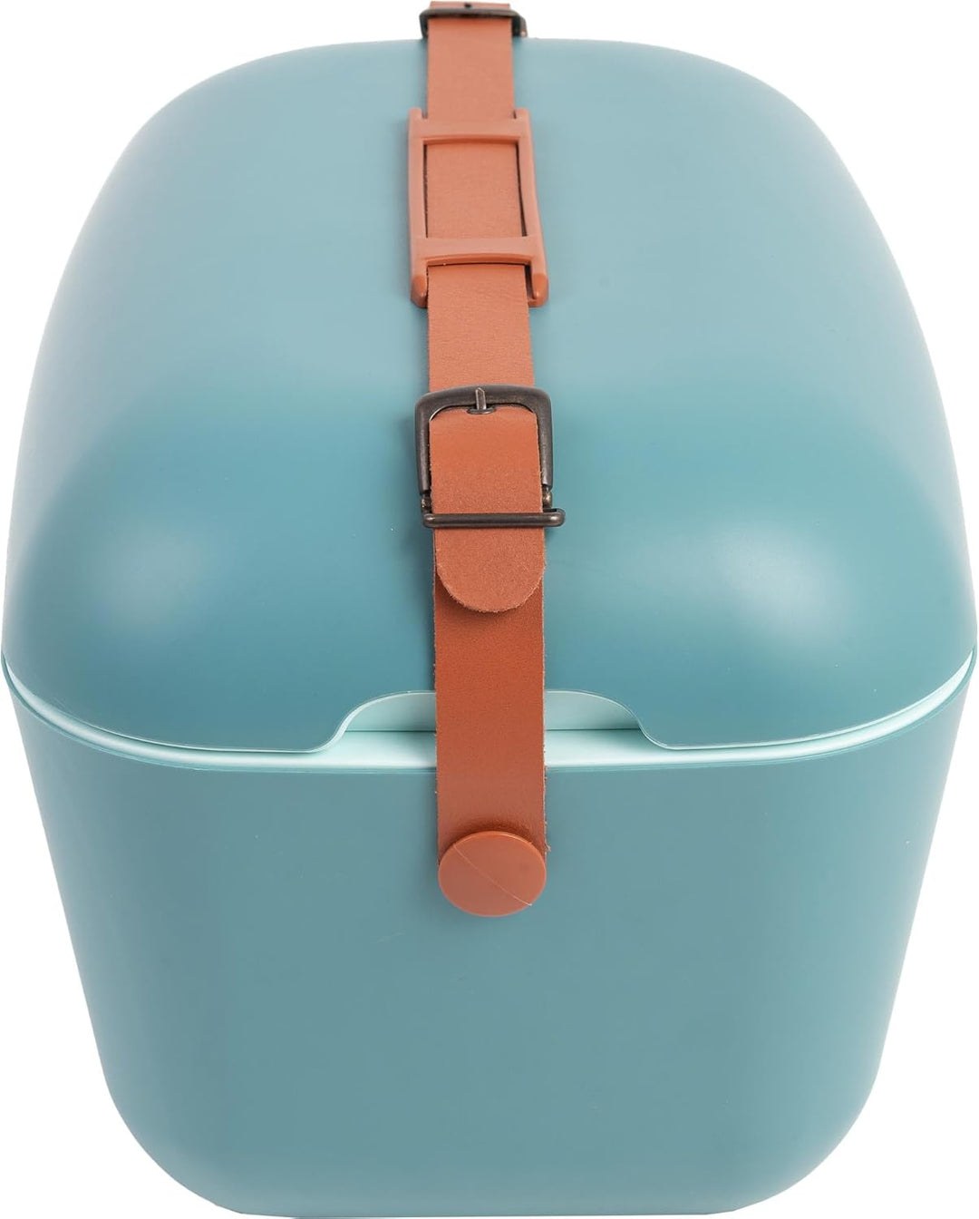 Polarbox Klassische Kühlbox mit Lederband, 20 l, Blau & Marine Rose, starre, wärmeisolierte Eisbox f