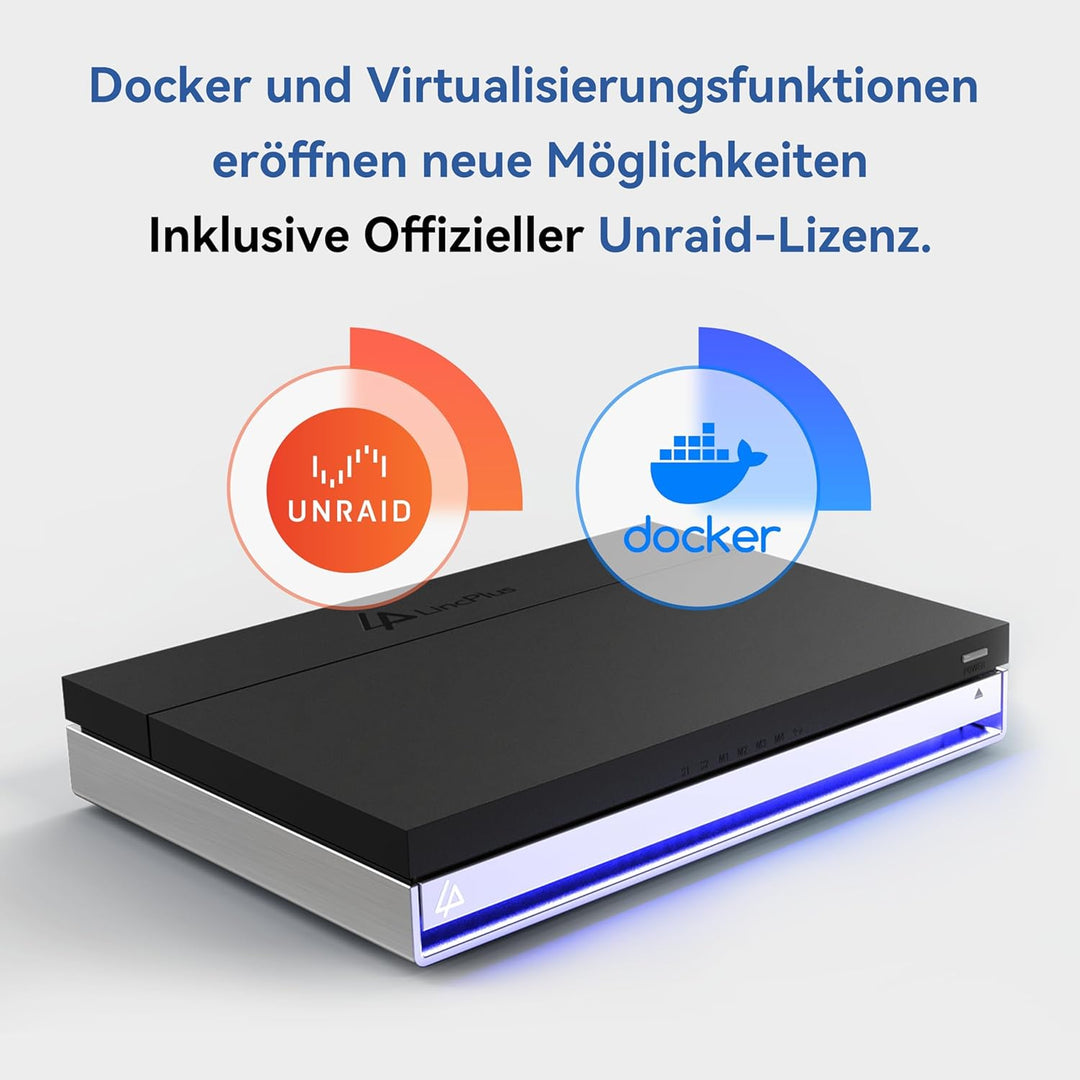 LincStation N2 6-Bay NAS-Server - Intel N100 Quad-Core | 16GB LPDDR5 | 128GB eMMC | 10GbE | 2X SATA