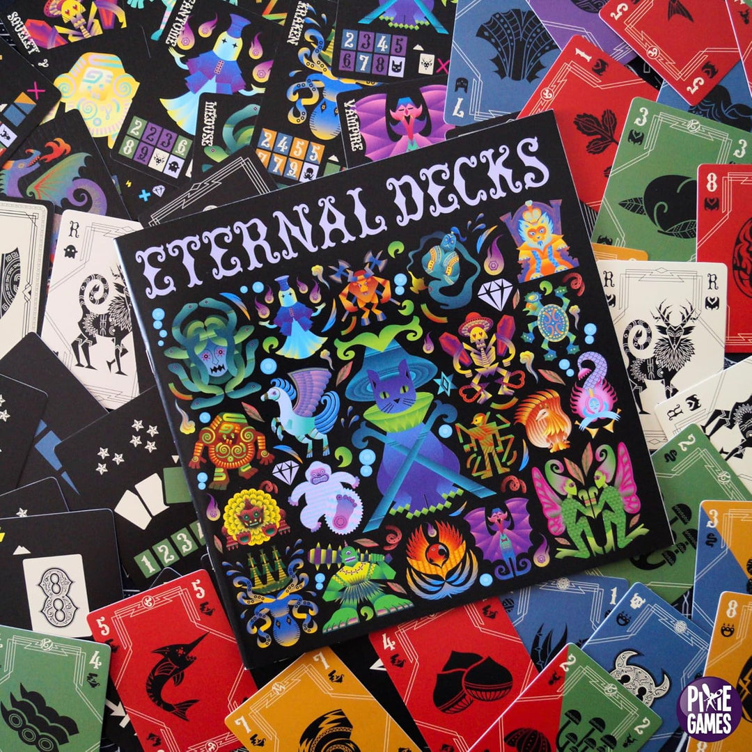 PixieGames | Eternal Decks | Kooperatives Kartenspiel | Strategisches Gesellschaftsspiel | 1 bis 4 S