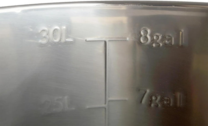 Edelstahl-Gärbehälter 30 l für Bier oder Wein zur Vergärung im konischen Gärbehälter * Heimbrauerei