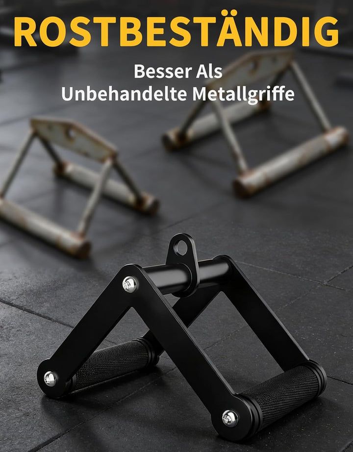 Kabelzug Aufsatz Set, Rutschfester Gummigriff Latzug Zubehör für Seilzugsystem, Kabelzug Griffe Set