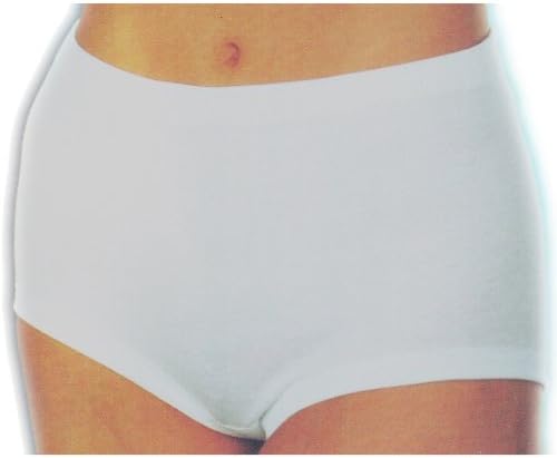HERMKO 1140 5er Pack Damen-Taillenslip Kochfest mit Tunnelzug Schlüpfer Bio-Baumwolle S Weiss, S Wei