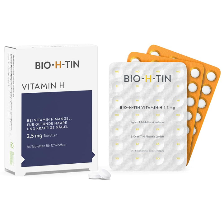 BIO-H-TIN stärkendes Nagel-Serum (3,3 ml) & Vitamin H 2,5mg 84 Tabl. - Zum Aufbau kräftiger & gesund