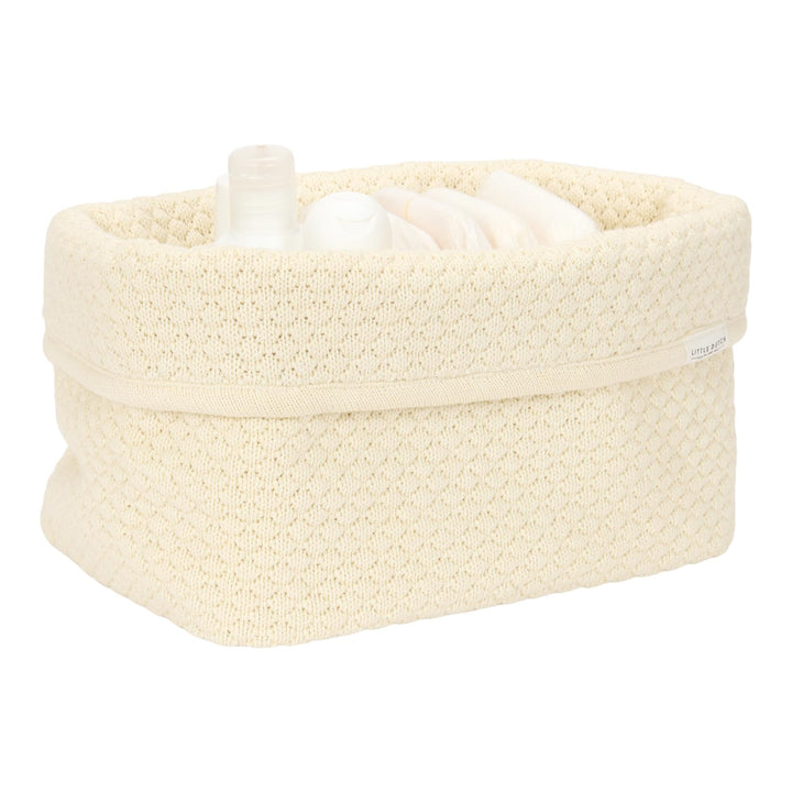 Little Dutch Wickeltischkörbchen Körbchen Korb Utensilo Organizer für den Wickeltisch Baby Strick gr