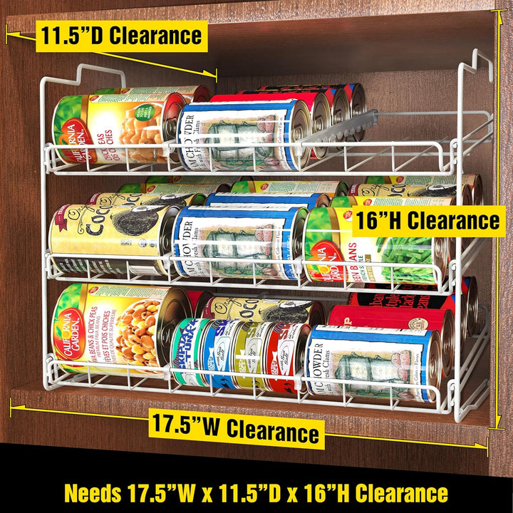 Deco Brothers Supreme, Stapelbarer Dosenregal Organizer, Weiss Weiss/Opulenter Garten, Weiss/Opulent