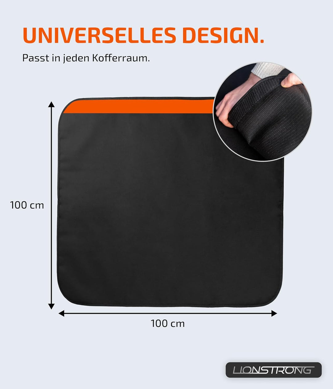 Ladekantenschutz Kofferraum [GEPOLSTERT & WASSERDICHT] – Universelle Schutzmatte geeignet vom Kleinw