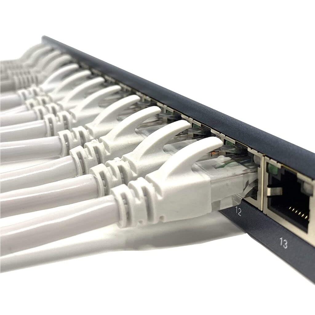 50 m Kabel UTP CAT6 CCA RJ45 Patch Cord Gigabit 10/100/1000 Mbps kompatibel mit Cat 5 Cat5E Cat 7 Et
