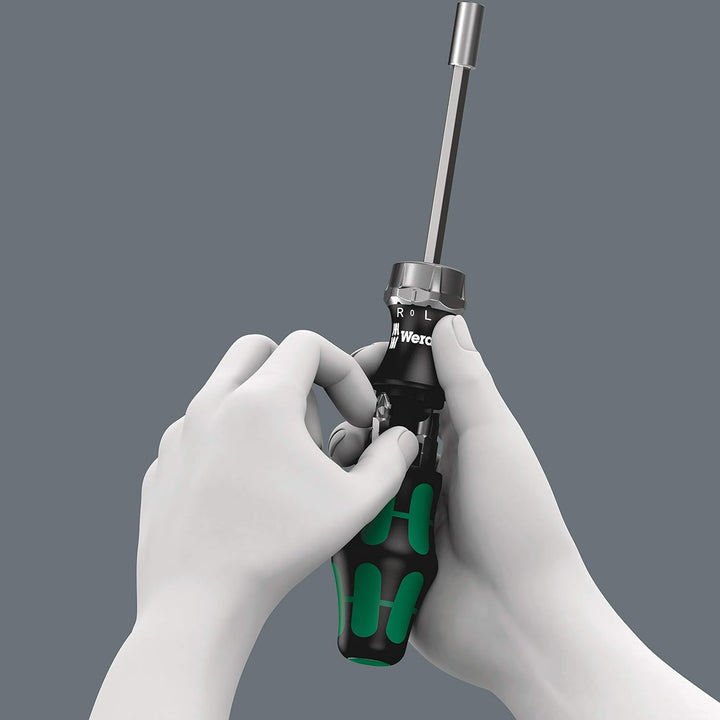 Wera 05073661002 Ratschenschraubendreher Kraftform Kompakt 27 RA 2 SB, 7-teilig, 7 Stück, Farbig, On