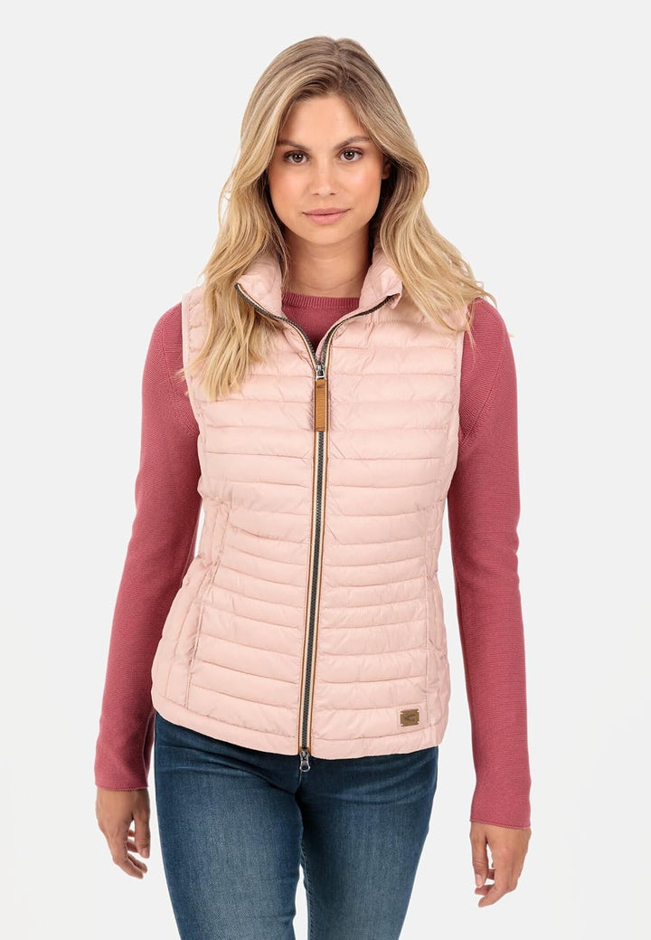 camel active Damen Leichte Steppweste VEST 36 Rose, 36 Rose