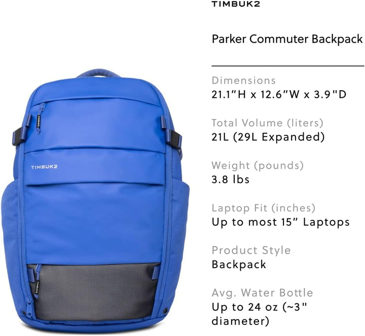 Timbuk2 Herren Parker Commuter Backpack Gepäck: Handgepäck Satin Sky, Satin Sky