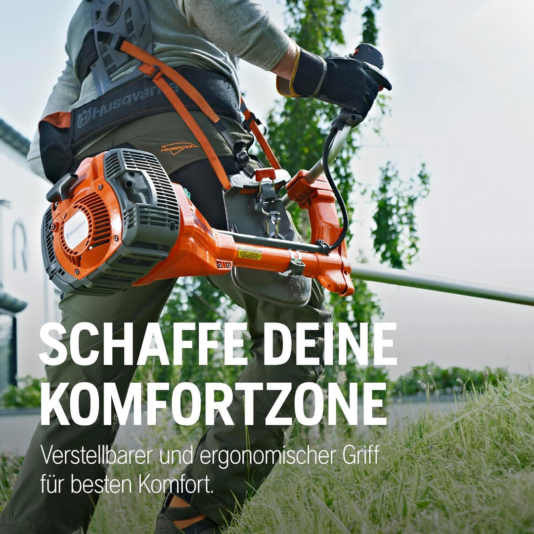 Husqvarna 135R Benzin-Freischneider mit Bullhorn-Griff – 34,6-cm³-X-Torq®-Motor, 47 cm Schnittbreite