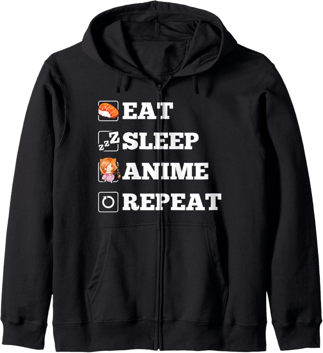 Japanischer Otaku Kawaii Sushi Japan Manga Lustiges Anime Kapuzenjacke