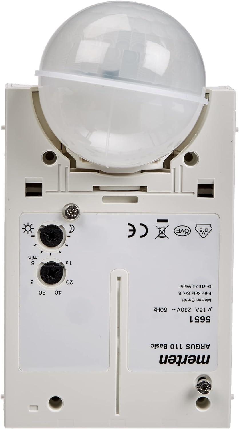 Schneider Electric Merten 565119 Bewegunsgmelder Innen und Aussenbereich ARGUS 110 Basic, IP55, 360°