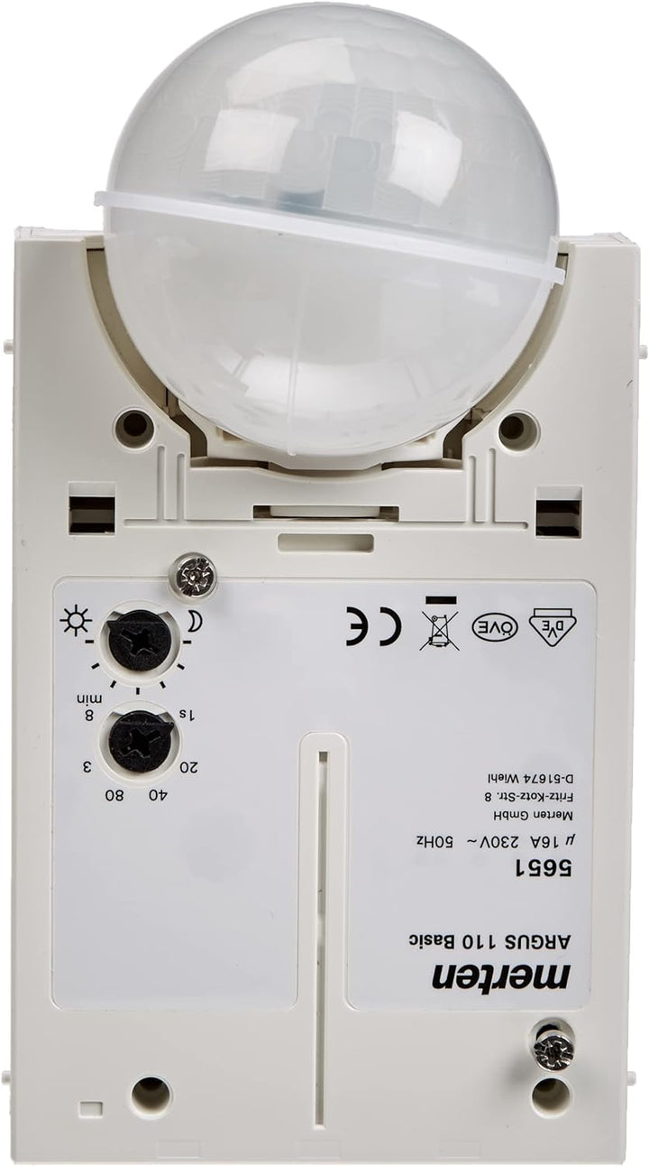 Schneider Electric Merten 565119 Bewegunsgmelder Innen und Aussenbereich ARGUS 110 Basic, IP55, 360°