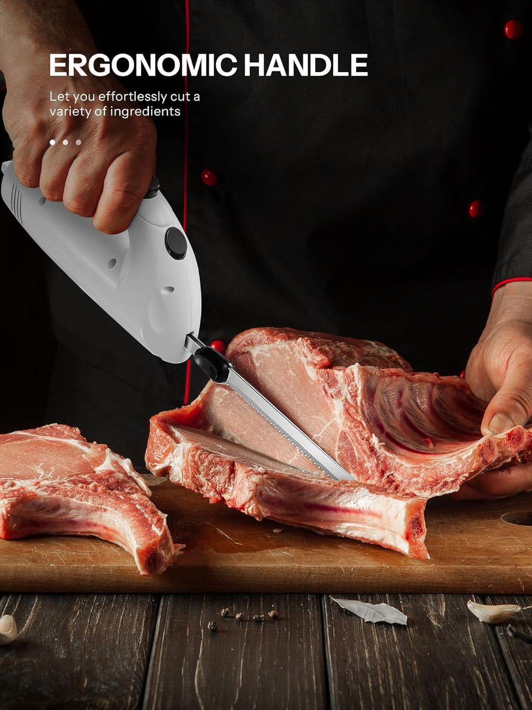 Reemix Elektromesser Küche Elektrisches Messer für Fleisch Küchenmesser Elektrisch für Gefriergut, n