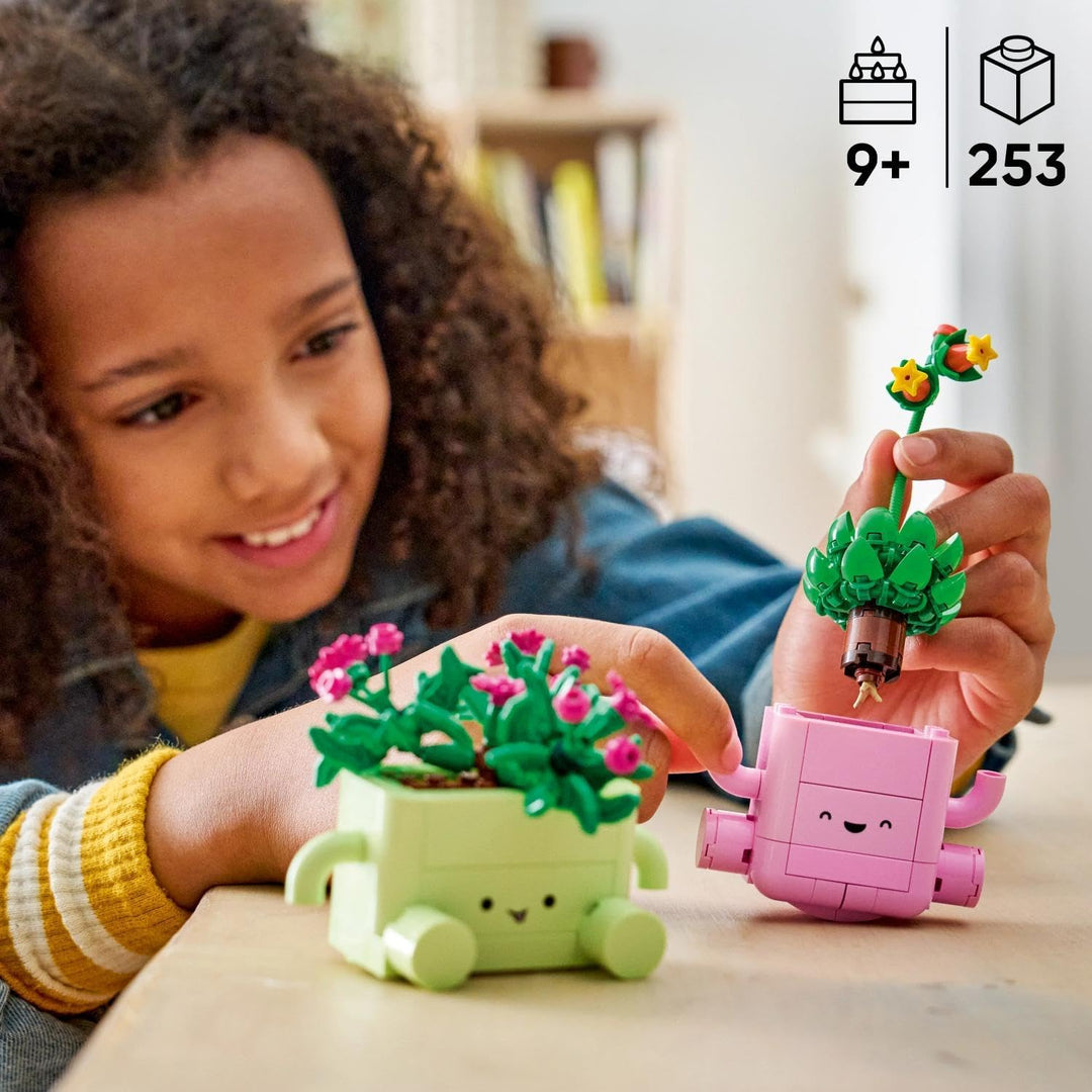 LEGO Botanicals Schaukelnde Pflanzen - Set mit Kunstblumen - mit 2 Kunstpflanzen & 2 pastellfarbenen