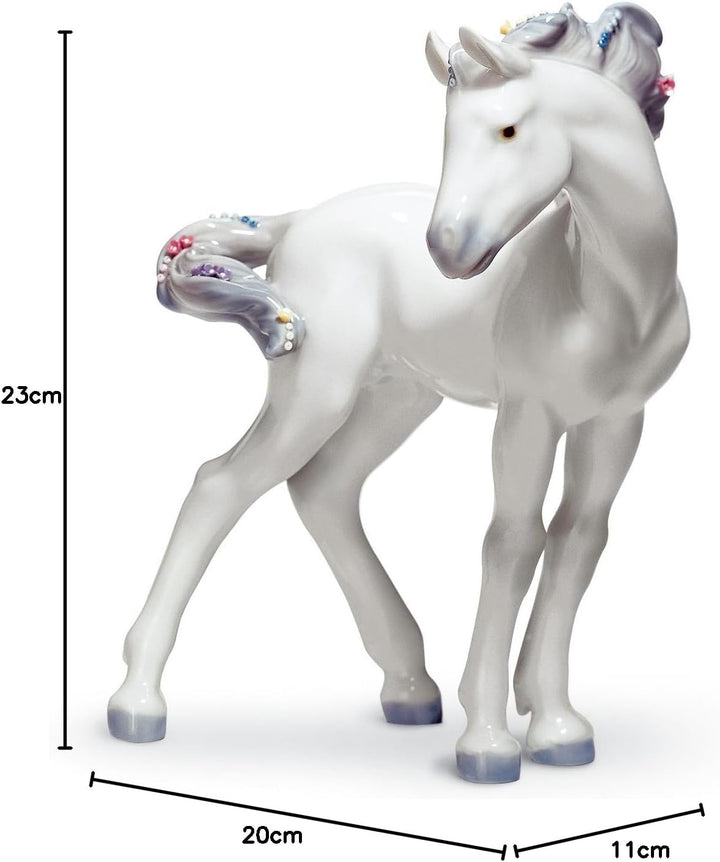 LLADRÓ Figur Das Pferd. Pferd. Porzellan.