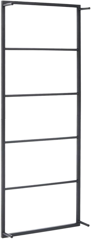 vidaXL Handtuchständer Schwarz 45x10x115 cm Stahl