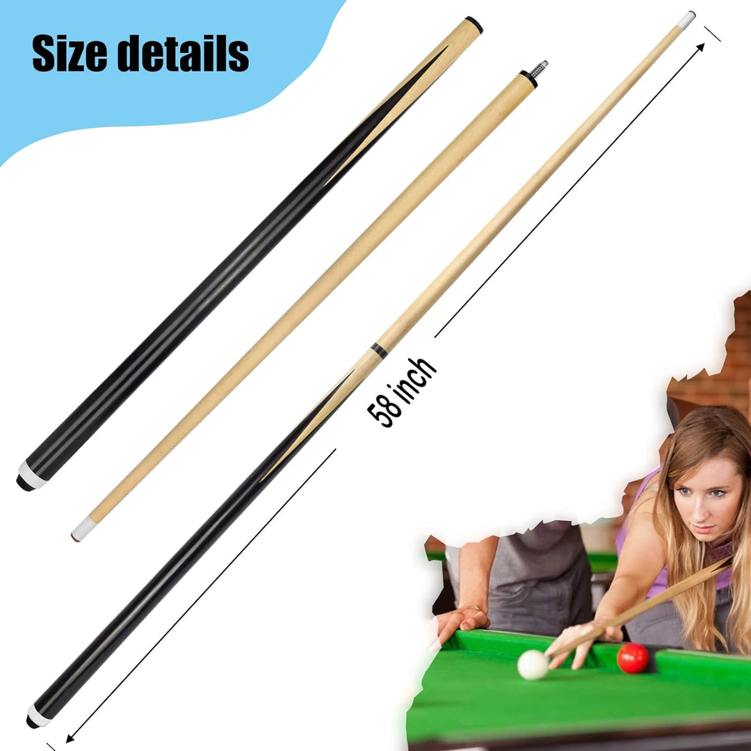 VANLAN Holz-Billardhaus-Queue-Sticks Shorty Queues Pool Queues für Kinder Hartholz Billard Queue Sti