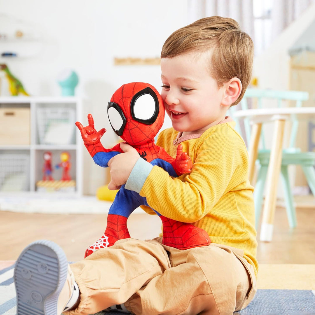 Marvel Spidey und Seine Super-Freunde Tanz- & Krabbelspass Spidey, interaktives Plüschspielzeug mit