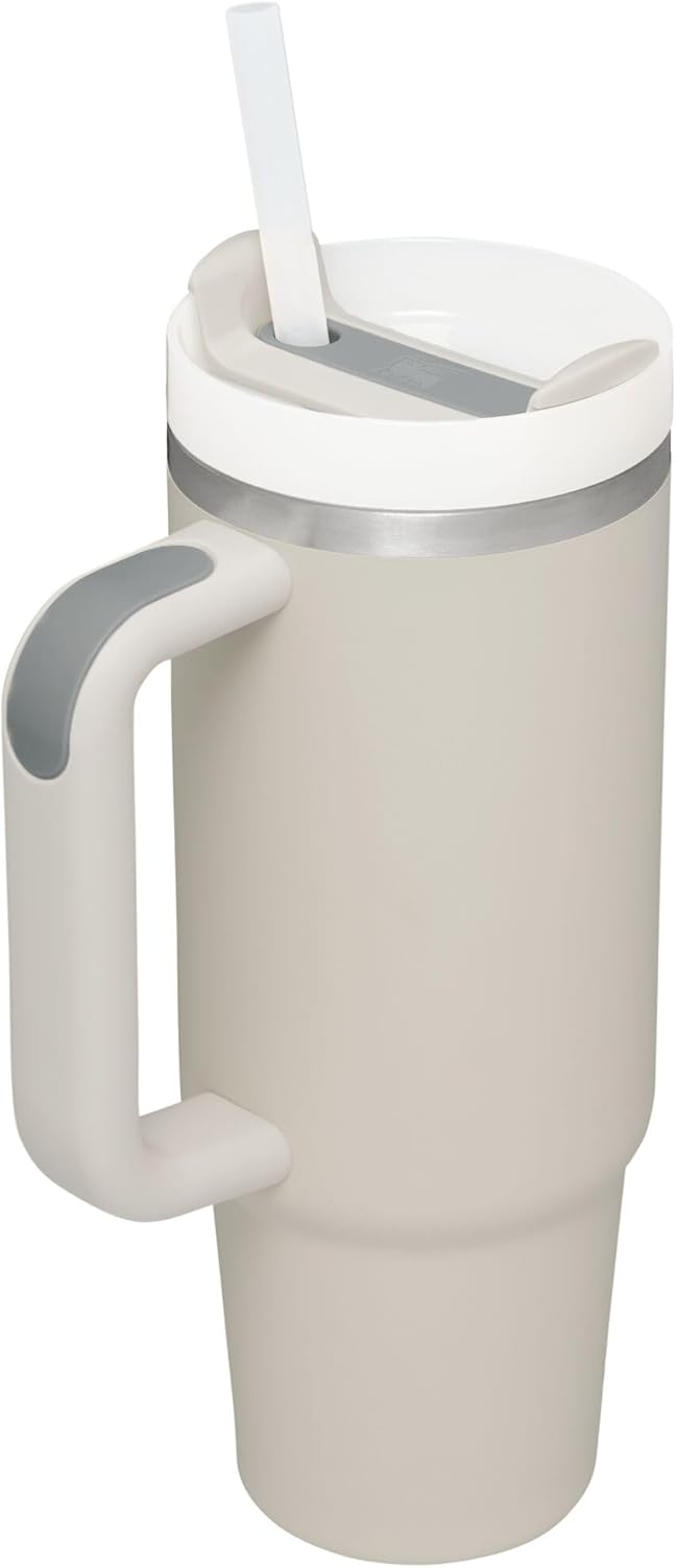 Stanley Quencher H2.0 Soft-Matte-Kollektion, vakuumisolierter Edelstahlbecher mit Deckel und Strohha