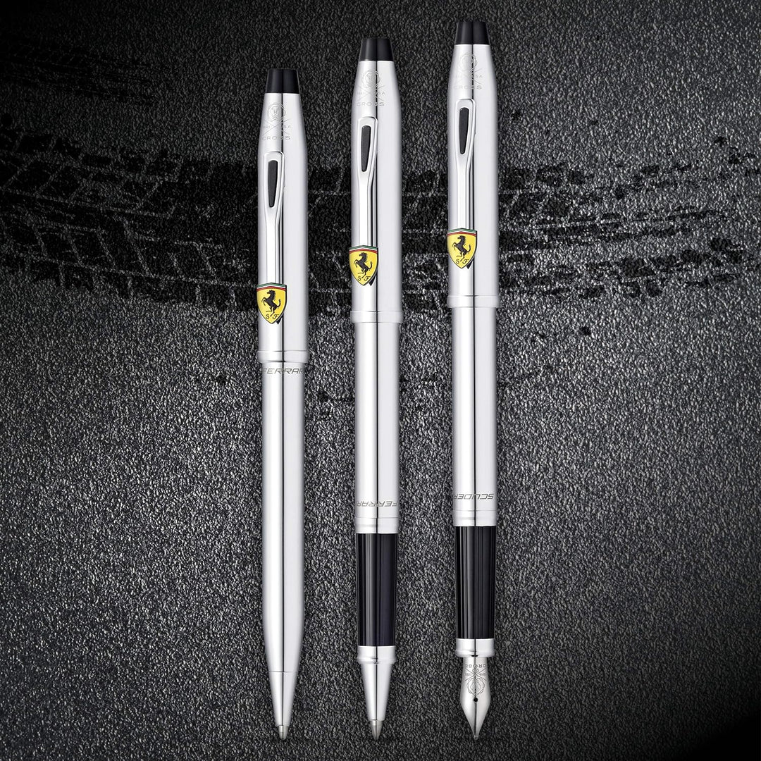Cross Century II Ferrari Kugelschreiber (Strichstärke 0,7 mm, Schreibfarbe: schwarz, inkl. Premium G
