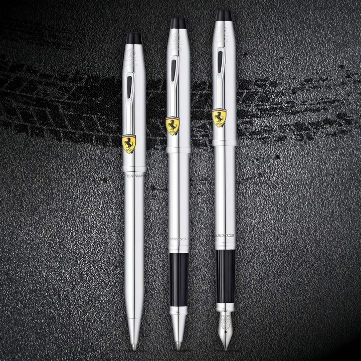 Cross Century II Ferrari Kugelschreiber (Strichstärke 0,7 mm, Schreibfarbe: schwarz, inkl. Premium G
