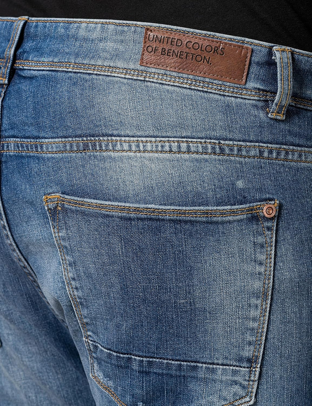 United Colors of Benetton Herren Hose 30 Denim Chiaro 907, 30 Denim Chiaro 907
