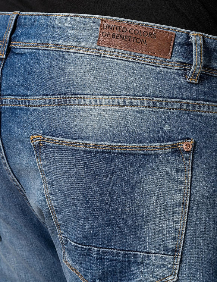 United Colors of Benetton Herren Hose 30 Denim Chiaro 907, 30 Denim Chiaro 907