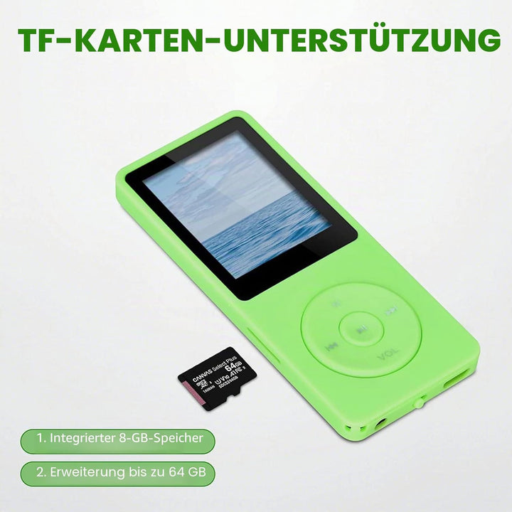 MP3-Player, MP3/MP4 digitaler Musik-Player, Lychee Upgrade, 8 GB, tragbarer HiFi-Sound, Musik-Player