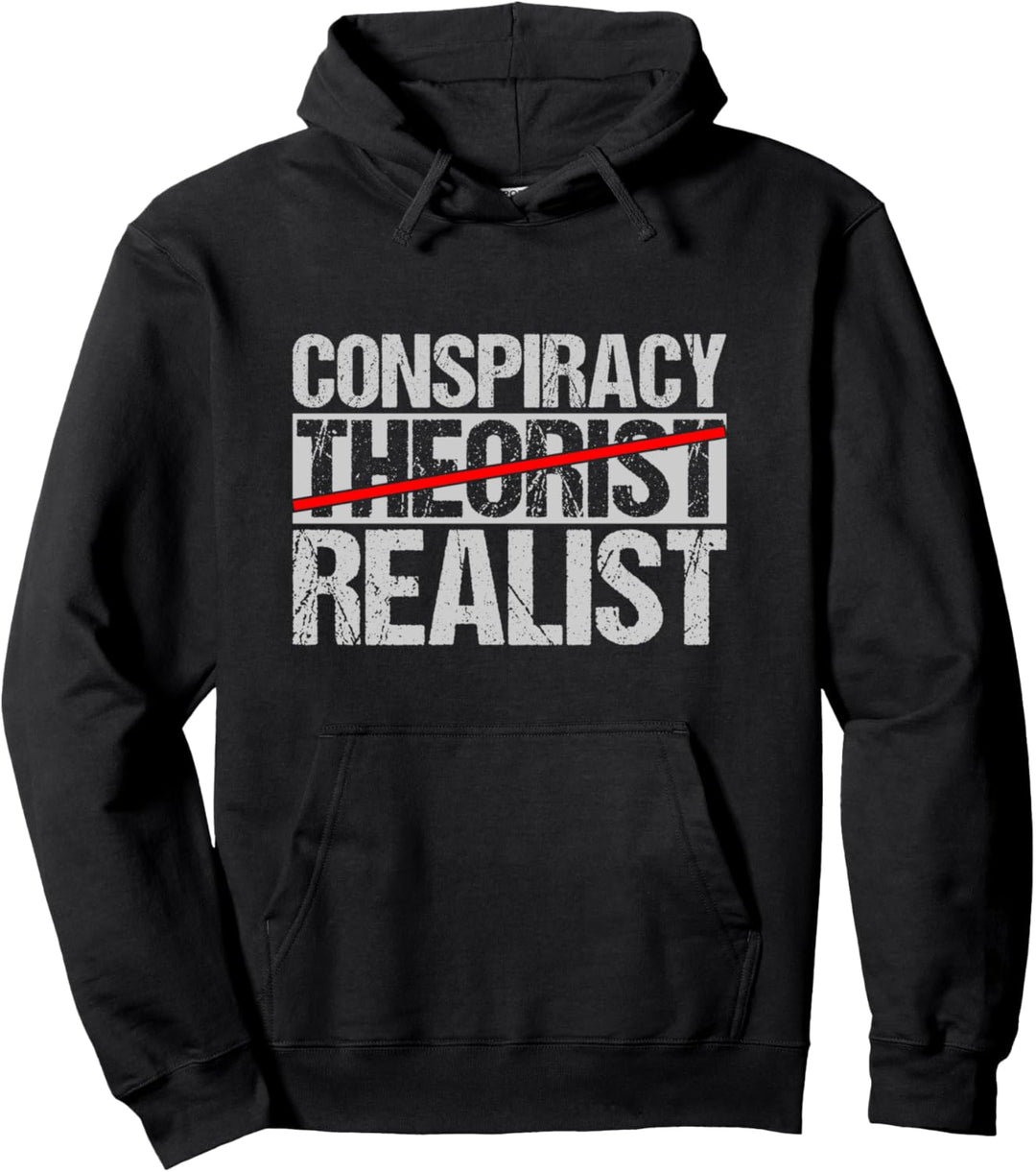 Conspiracy Realist Theorist I Do My Research Libertarian Pullover Hoodie