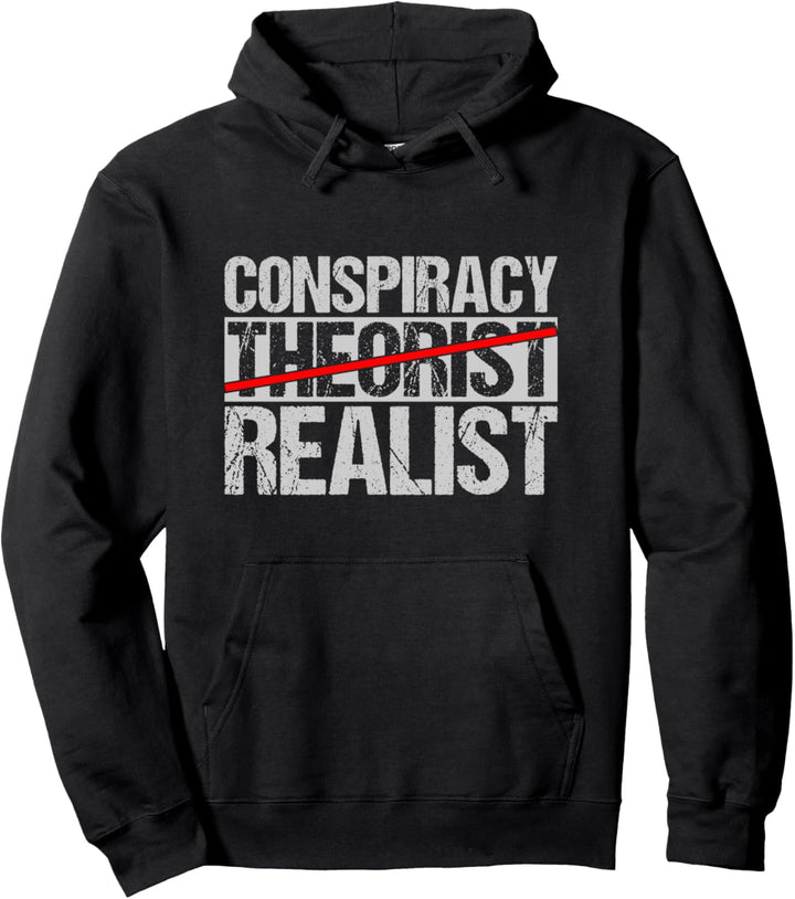 Conspiracy Realist Theorist I Do My Research Libertarian Pullover Hoodie
