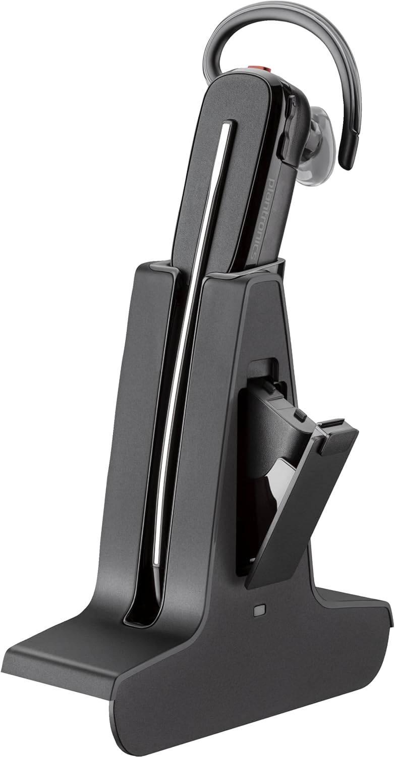 Plantronics DECT-Mono-Headset 'Savi W8245' konvertibel, mit Basisstation, Überkopfbügel + Nackenbüge