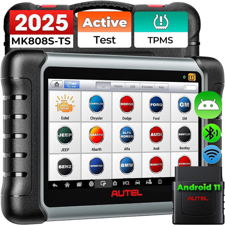 Autel 2023 Neuestes MK808S-TS OBD-II Diagnosewerkzeuge TPMS-Programmier Neulerntool Diagnosescanner