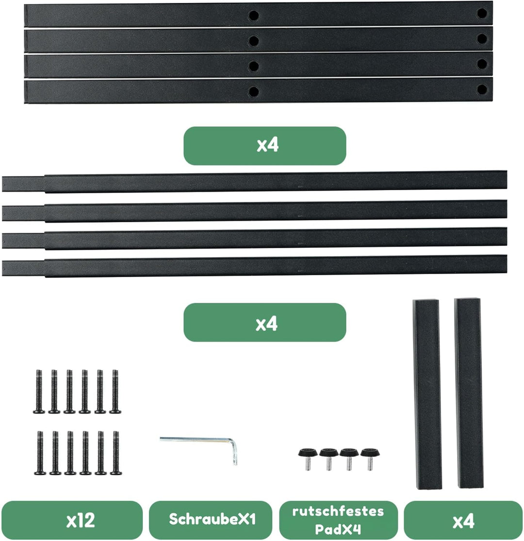 Ausziehbar Schuhregal mit 2 Etagen, Metall-Schuhständer Schmal Kleines Schuhregal, Robustes Design,