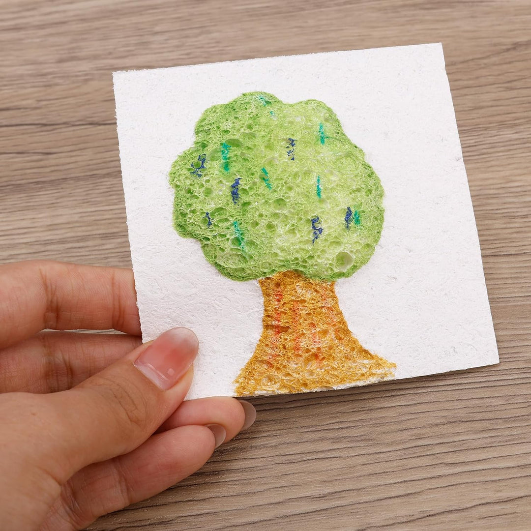 40 Stück Magisches Schaum-Strukturpapier, 3D Schaum Strukturmalerei Magische Puffy-Farbe DIY Leinwan