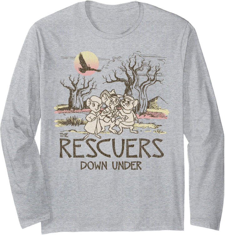 Disney Rescuers Down Under Adventure Mice Langarmshirt